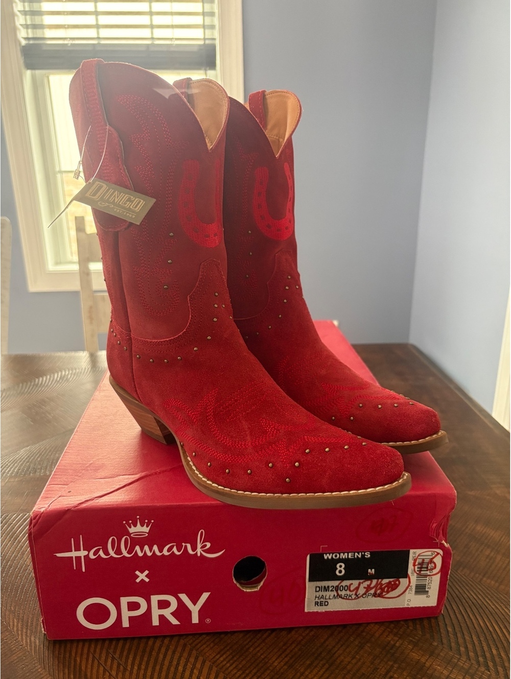 Hallmark x Opry Dingo Merlot Suede Women's Boots [COPY]